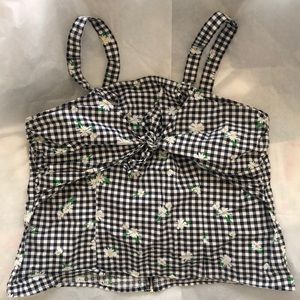 Liberty Love Black and white with Daisies.